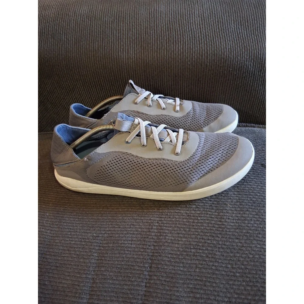 OluKai Moku Pae Mens 13 Pavement Navy Mesh Boat Shoes Sneakers 10472-PVVN